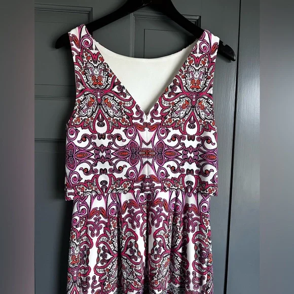 Vince Camuto - Elegant Multicolor Patterned Dress
 Size 8 - Picture 6 of 7